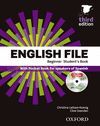 ENGLISH FILE BEGINNER SB+WB W/O PK 3ED