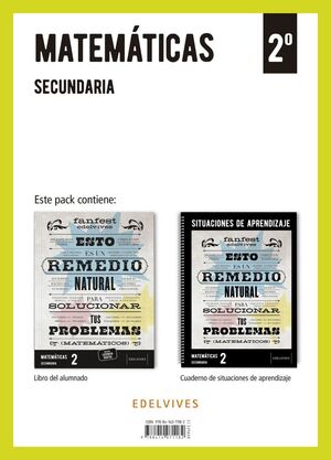 PROYECTO: FANFEST. MATEMÁTICAS 2 SECUNDARIA. LIBRO DEL ALUMNADO + CUADERNO
