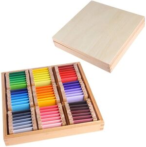 LUNJI MONTESSORI MATERIAL SENSORIAL CAJA DE COLOR JUEGOS MONTESSORI BEBE